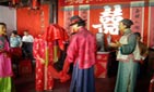 wedding at the end of Qing dynasty and the beginning of 19 century (waxwork)
